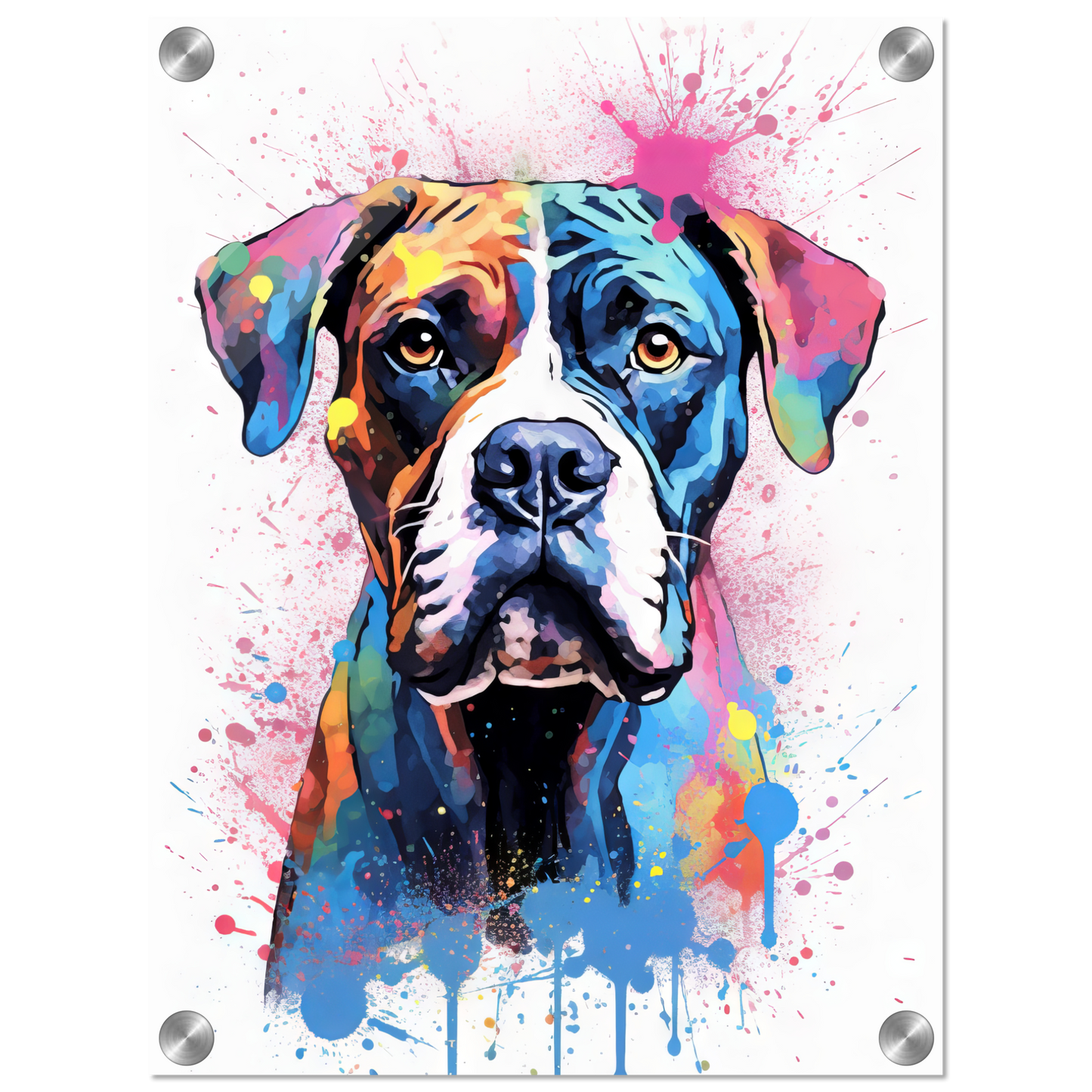 Hund Boxer Pop-Art (DOG46)