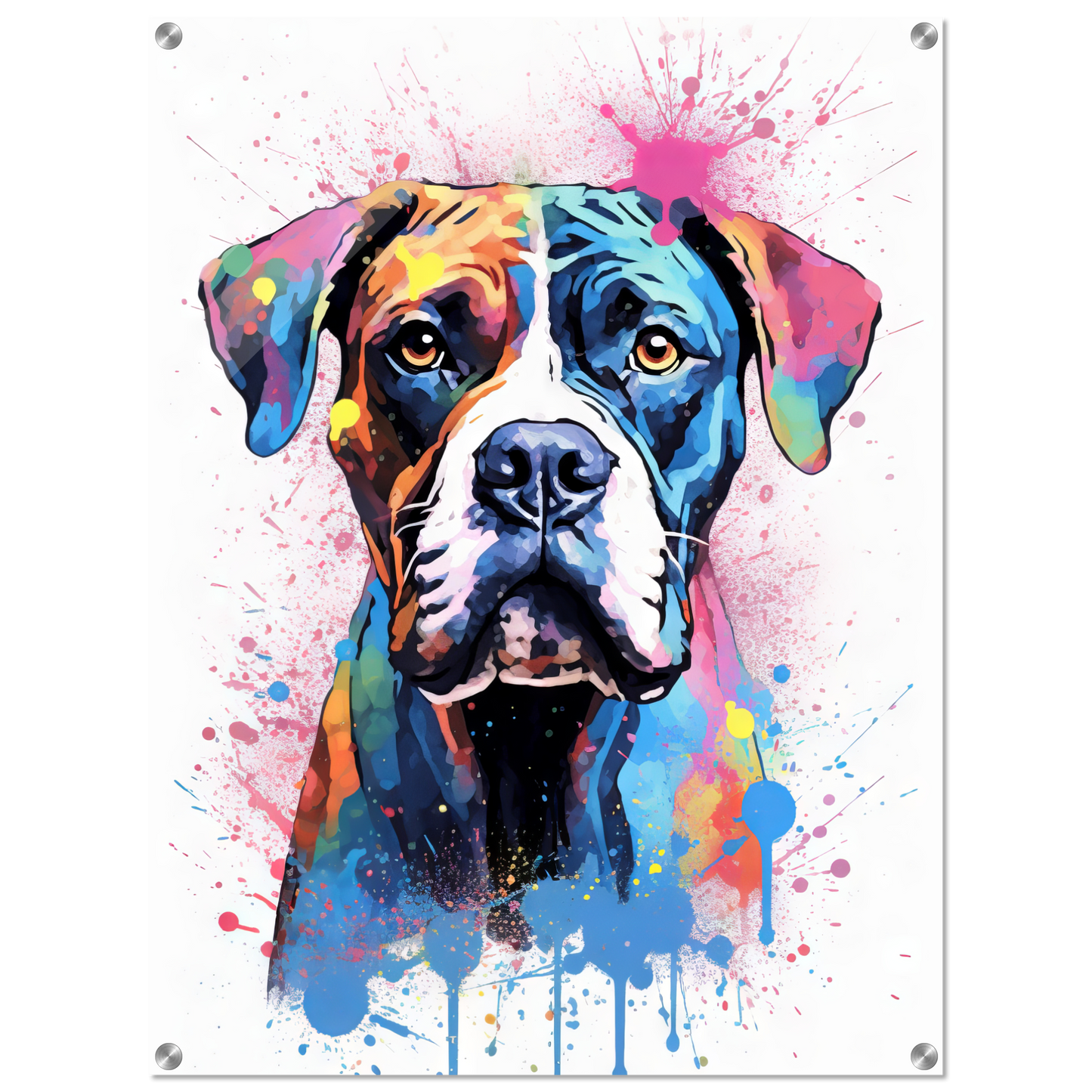 Hund Boxer Pop-Art (DOG46)