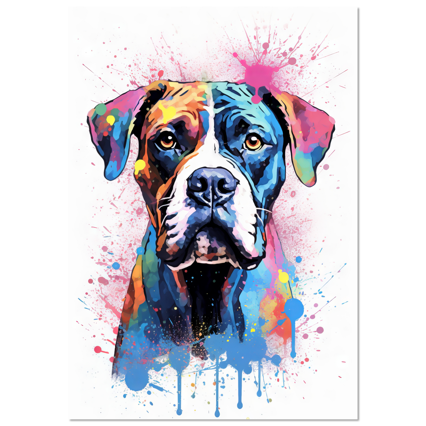 Hund Boxer Pop-Art (DOG46)