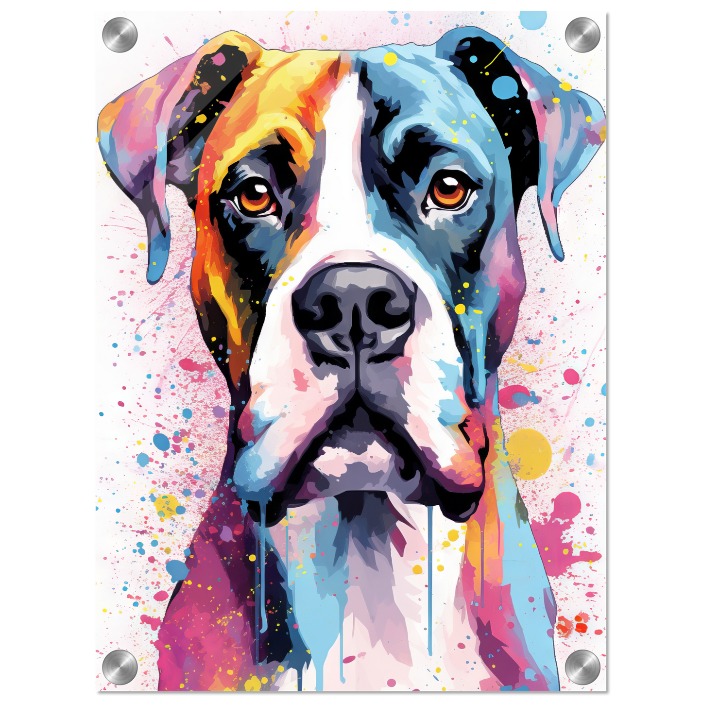 Hund Boxer Pop-Art (DOG47)