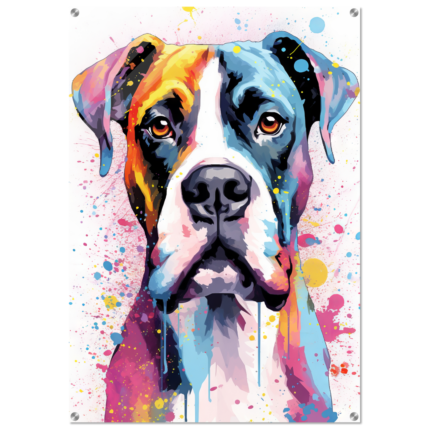 Hund Boxer Pop-Art (DOG47)