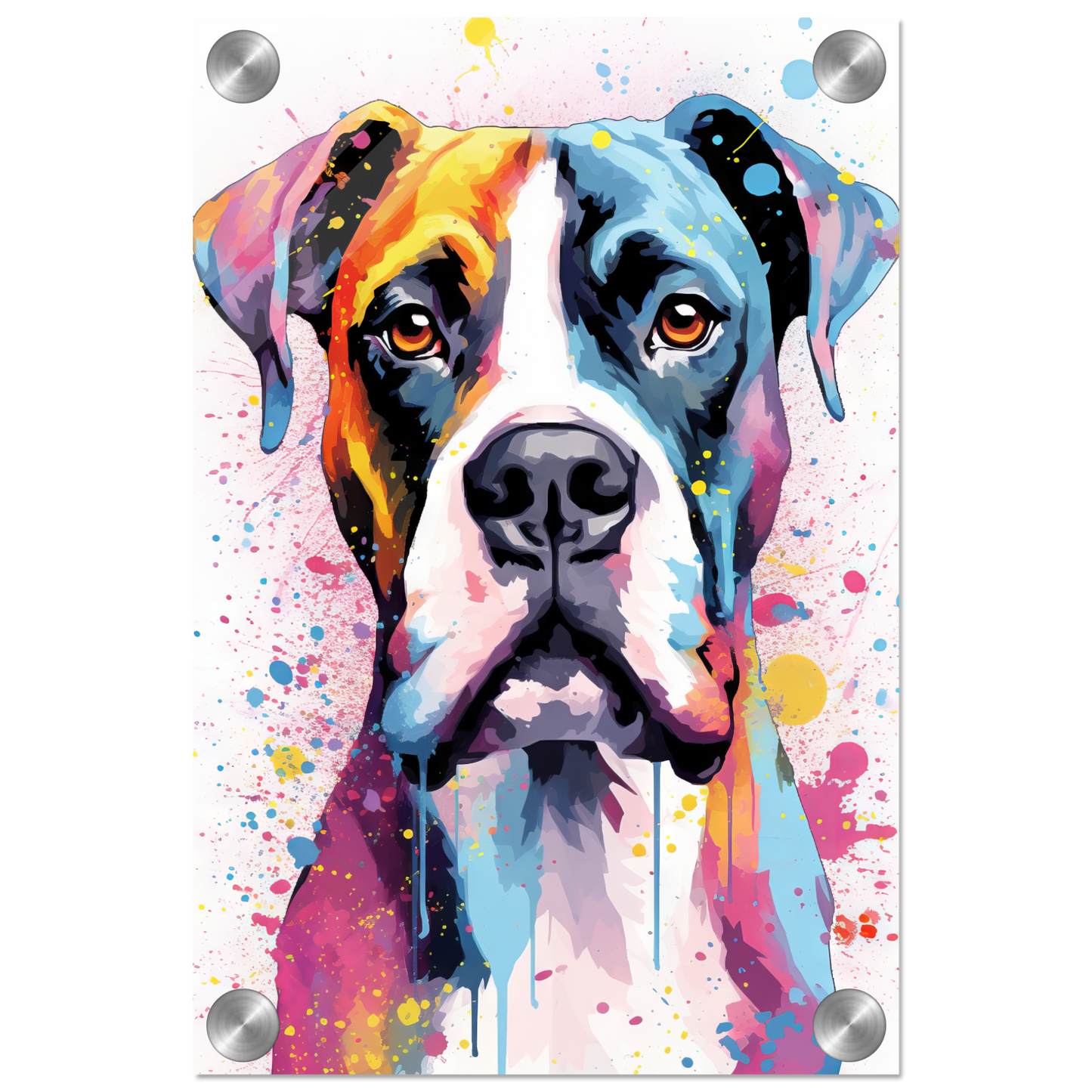 Hund Boxer Pop-Art (DOG47)