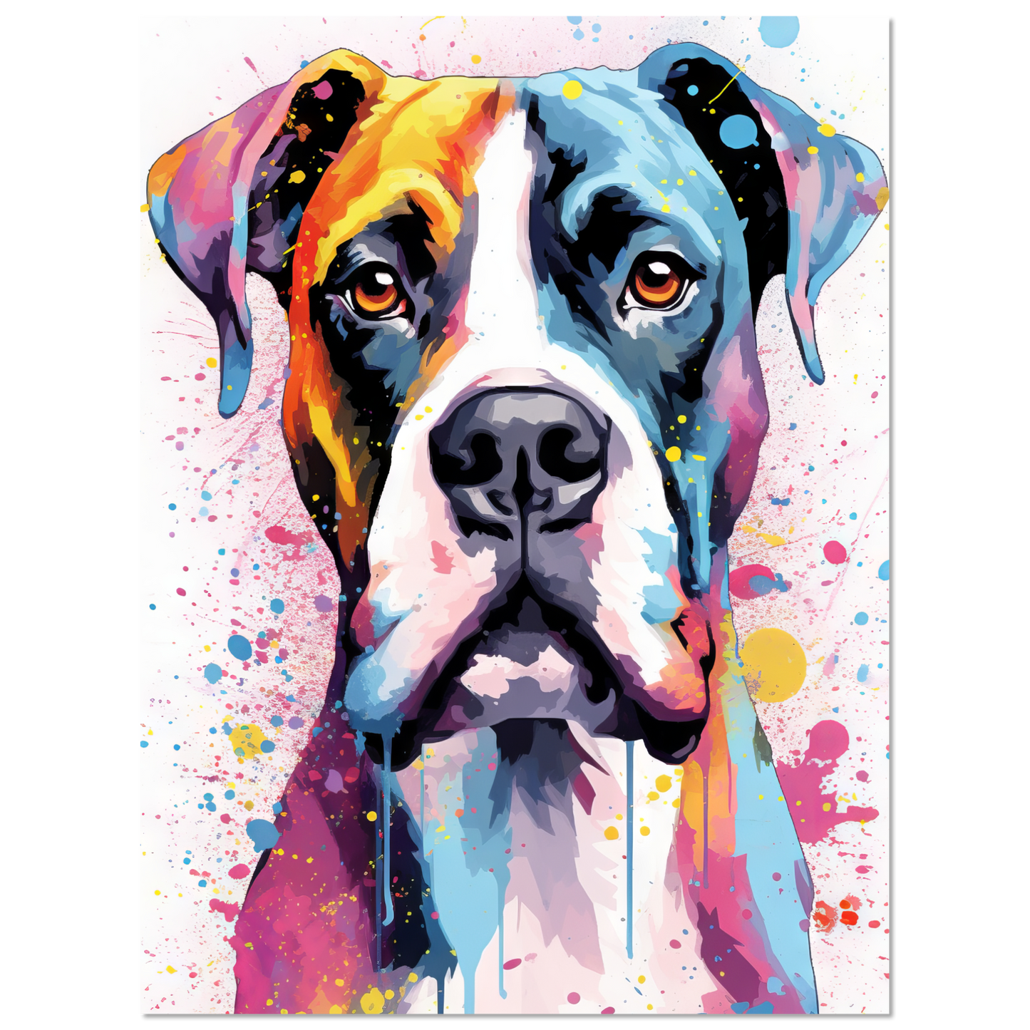 Hund Boxer Pop-Art (DOG47)