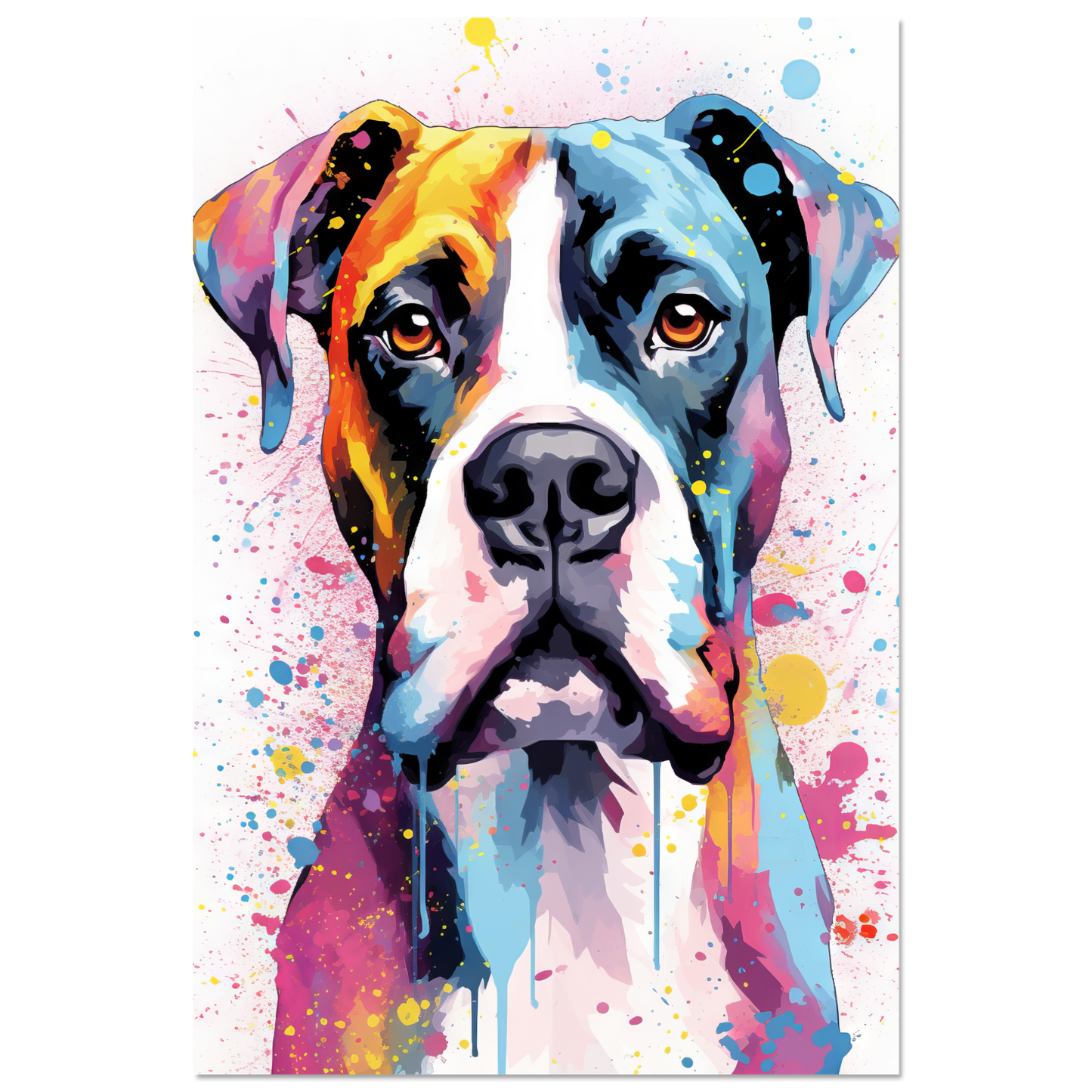 Hund Boxer Pop-Art (DOG47)