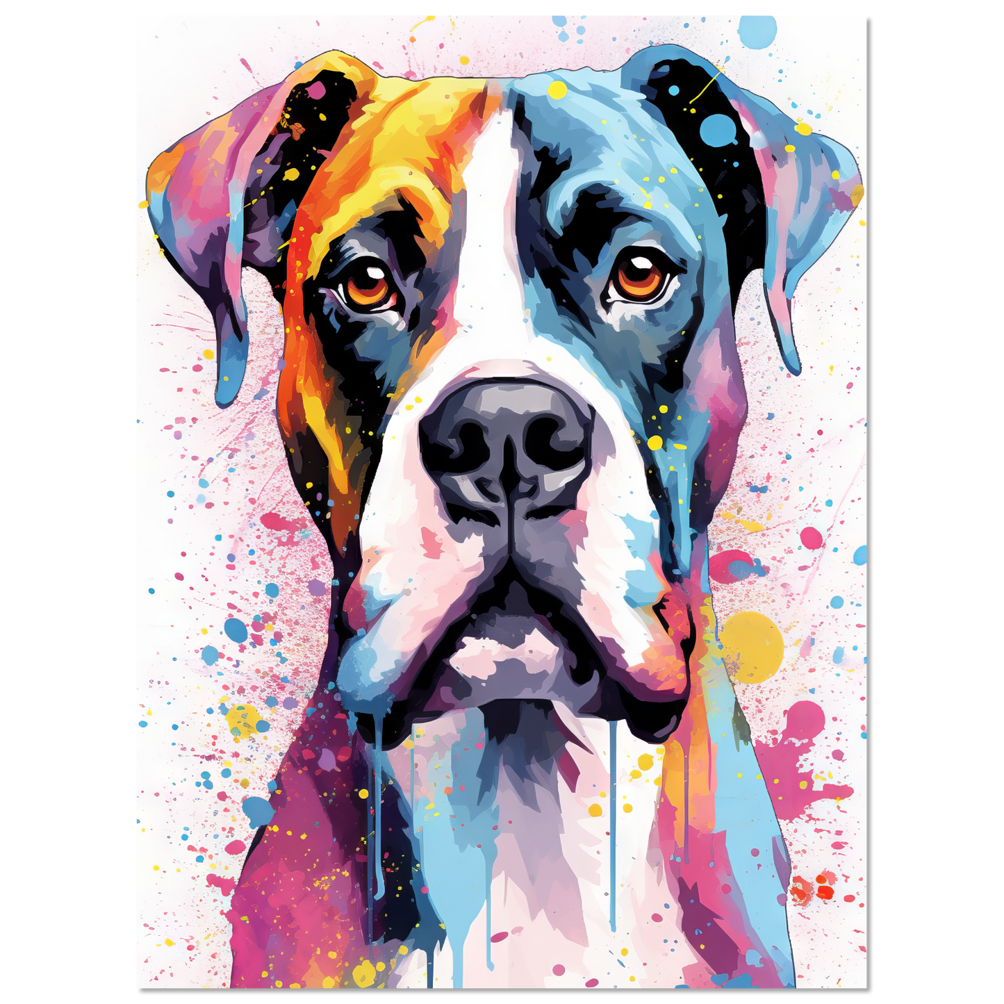 Hund Boxer Pop-Art (DOG47)
