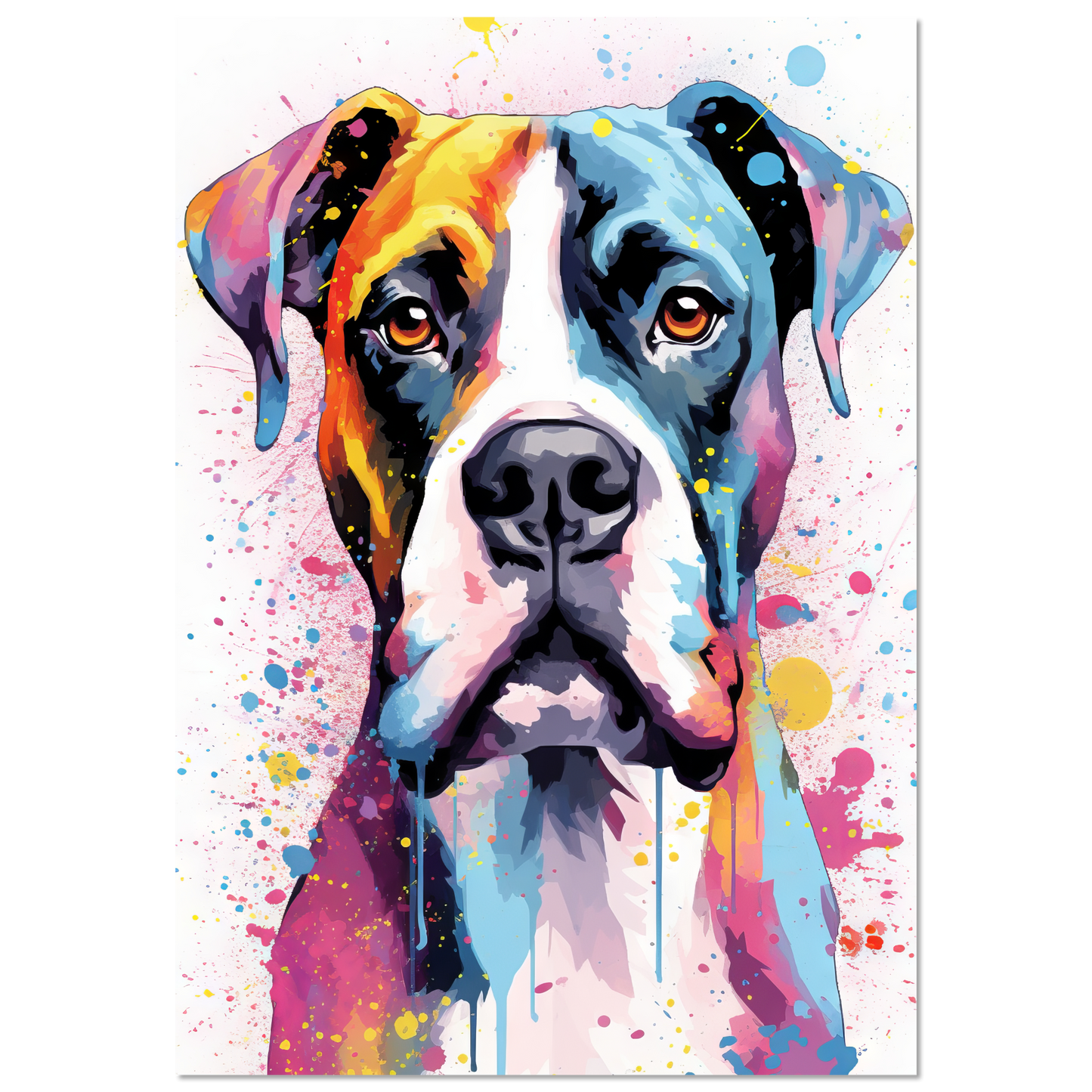Hund Boxer Pop-Art (DOG47)