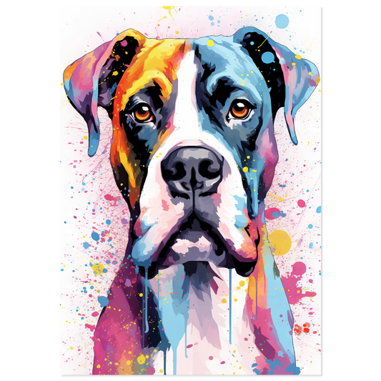 Hund Boxer Pop-Art (DOG47)