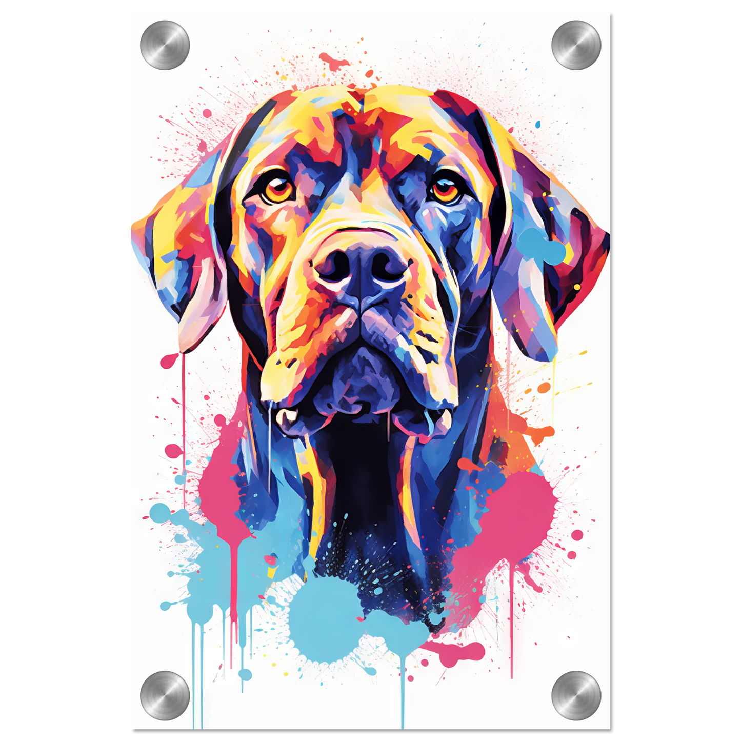 Hund Boxer Pop-Art (DOG48)