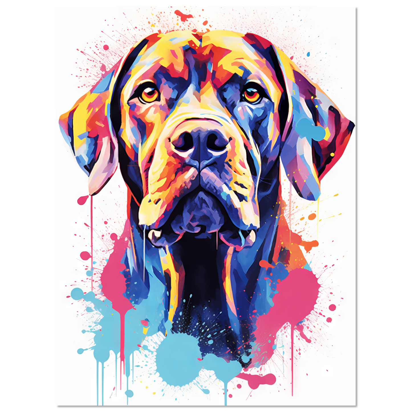 Hund Boxer Pop-Art (DOG48)