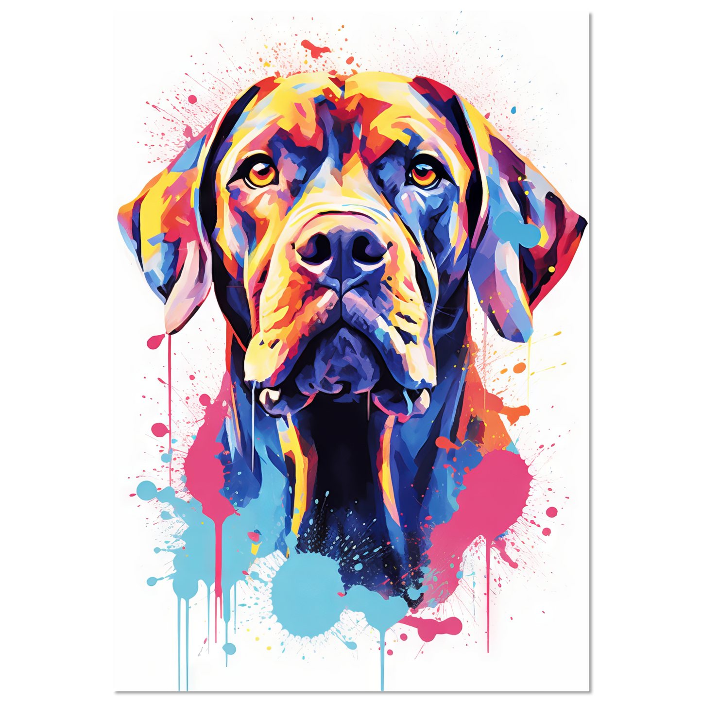 Hund Boxer Pop-Art (DOG48)