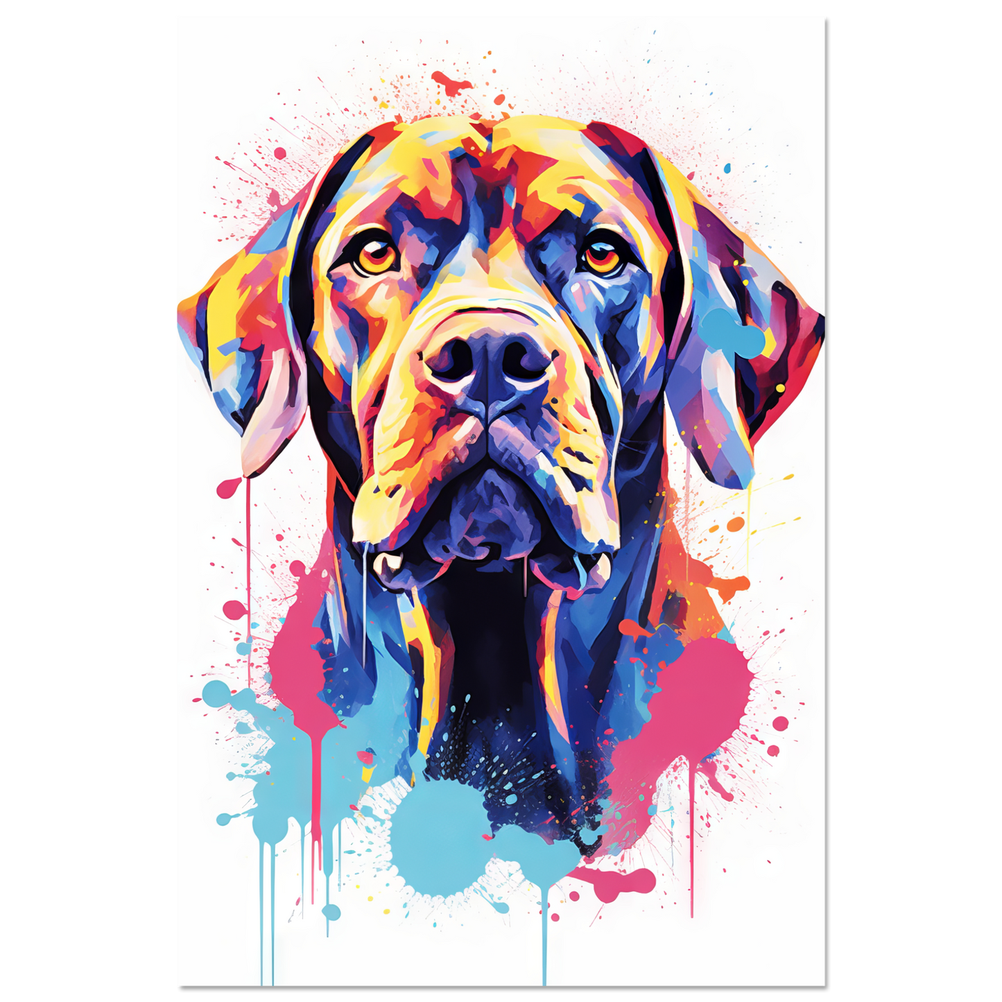 Hund Boxer Pop-Art (DOG48)