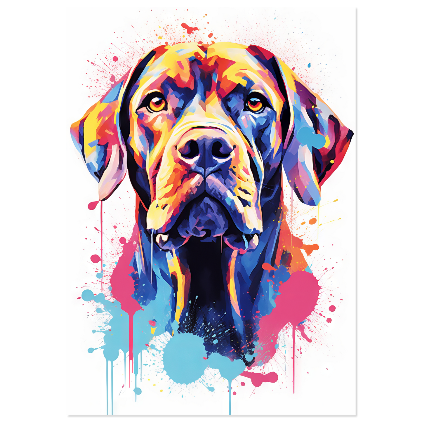 Hund Boxer Pop-Art (DOG48)