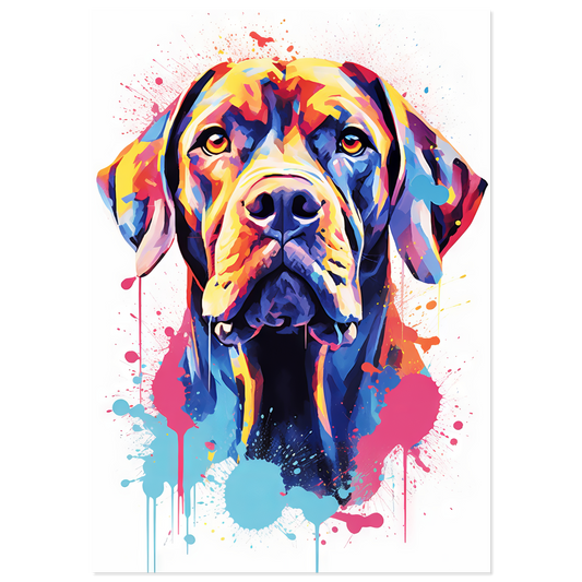 Hund Boxer Pop-Art (DOG48)