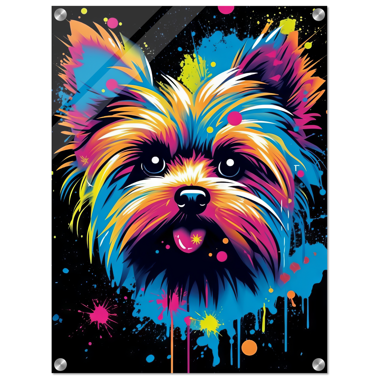 Hund Yorkshire Terrier Pop-Art (DOG49)