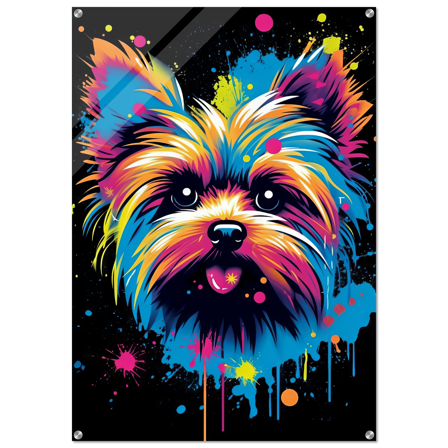 Hund Yorkshire Terrier Pop-Art (DOG49)
