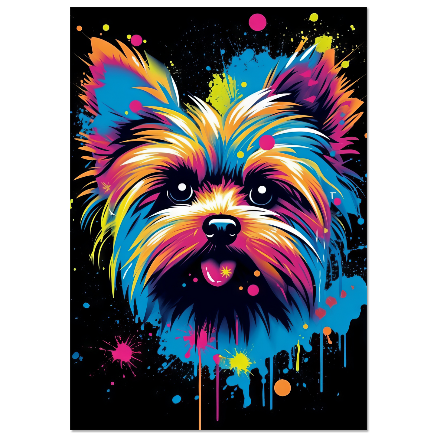 Hund Yorkshire Terrier Pop-Art (DOG49)