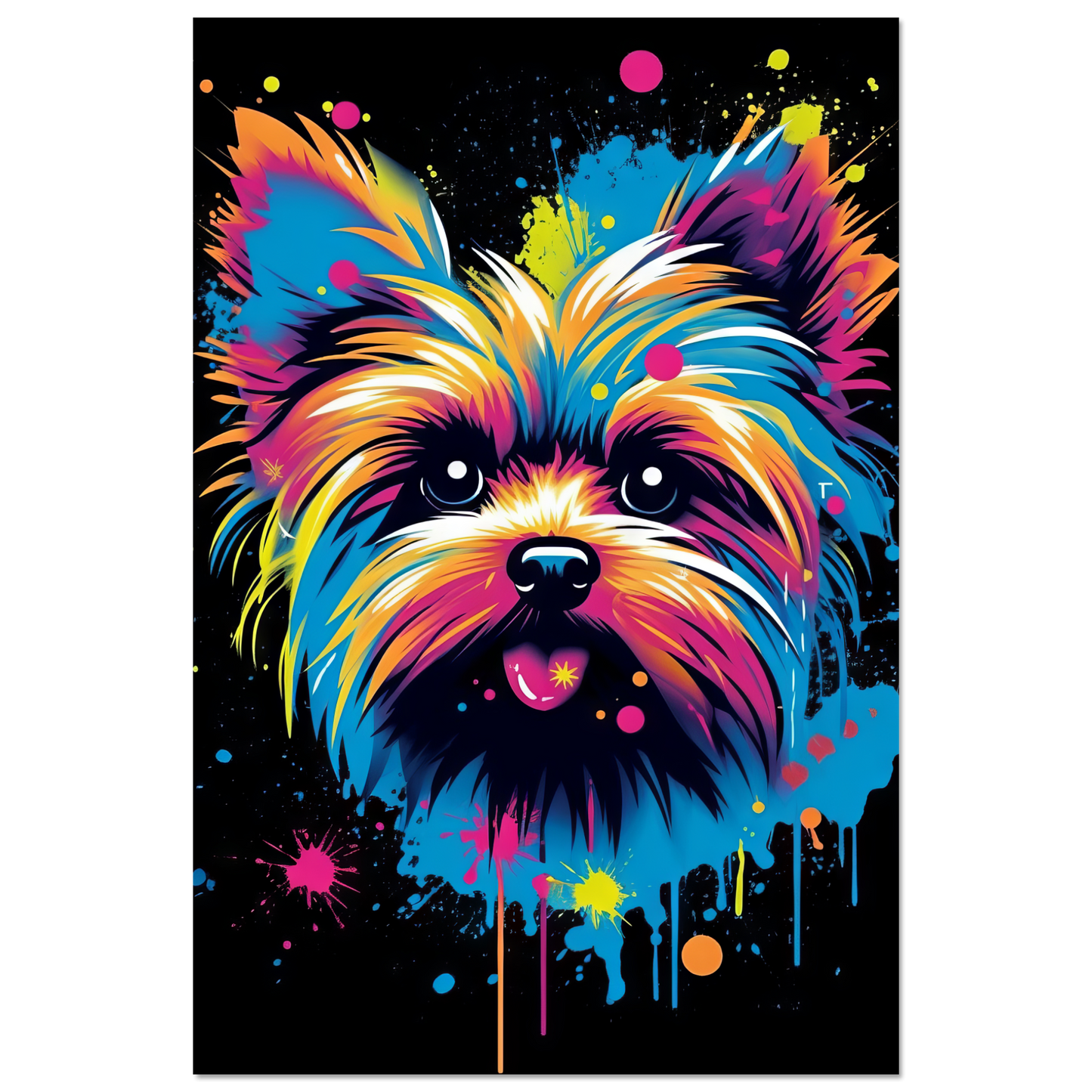 Hund Yorkshire Terrier Pop-Art (DOG49)
