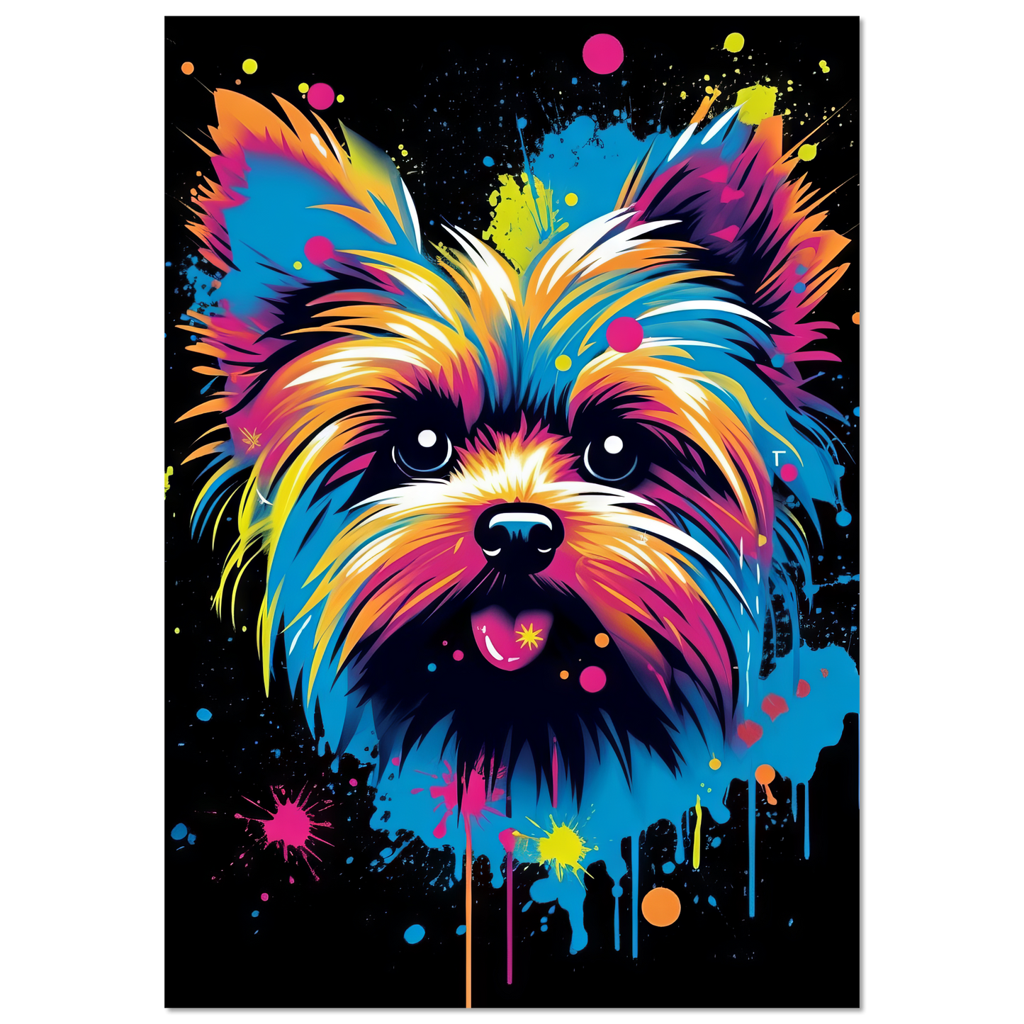 Hund Yorkshire Terrier Pop-Art (DOG49)
