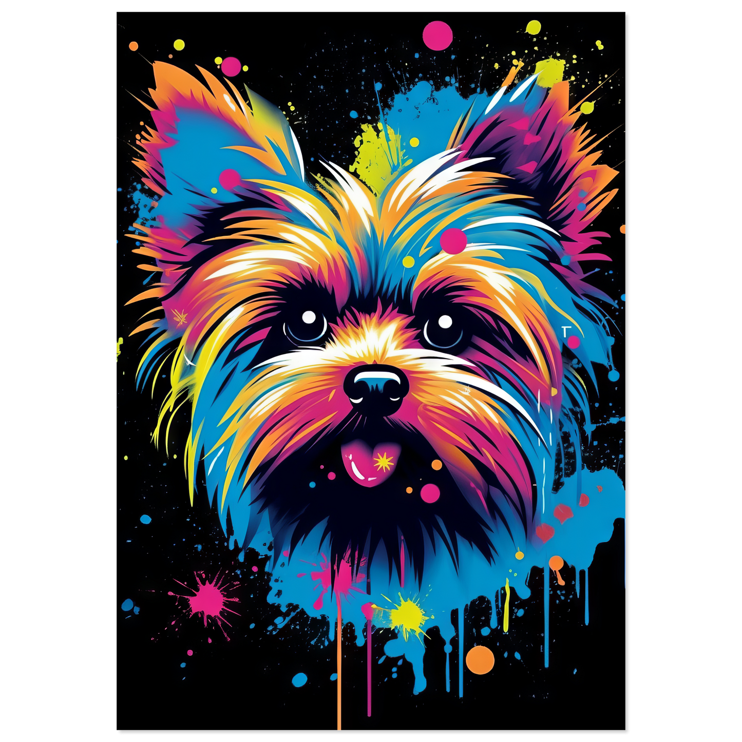 Hund Yorkshire Terrier Pop-Art (DOG49)