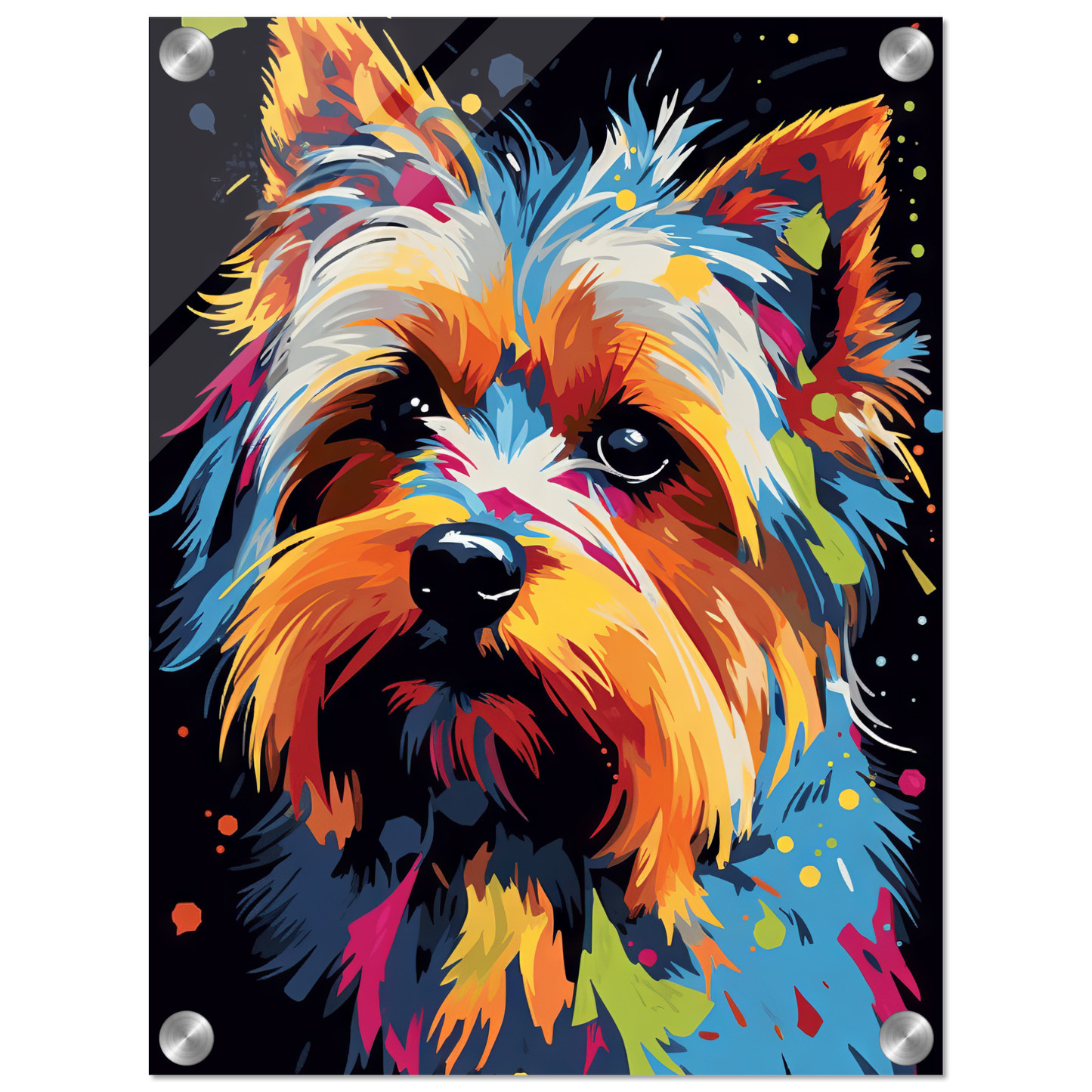 Hund Yorkshire Terrier Pop-Art (DOG50)