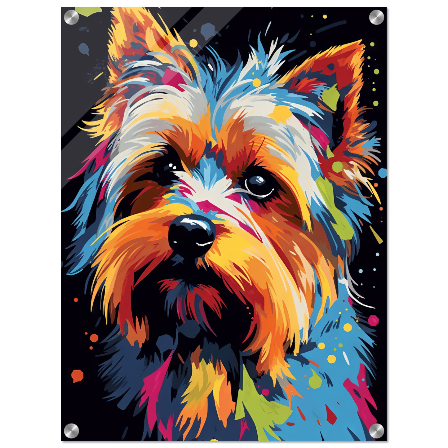 Hund Yorkshire Terrier Pop-Art (DOG50)