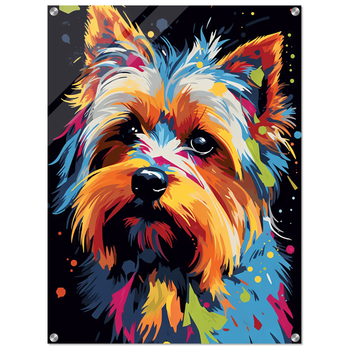 Hund Yorkshire Terrier Pop-Art (DOG50)