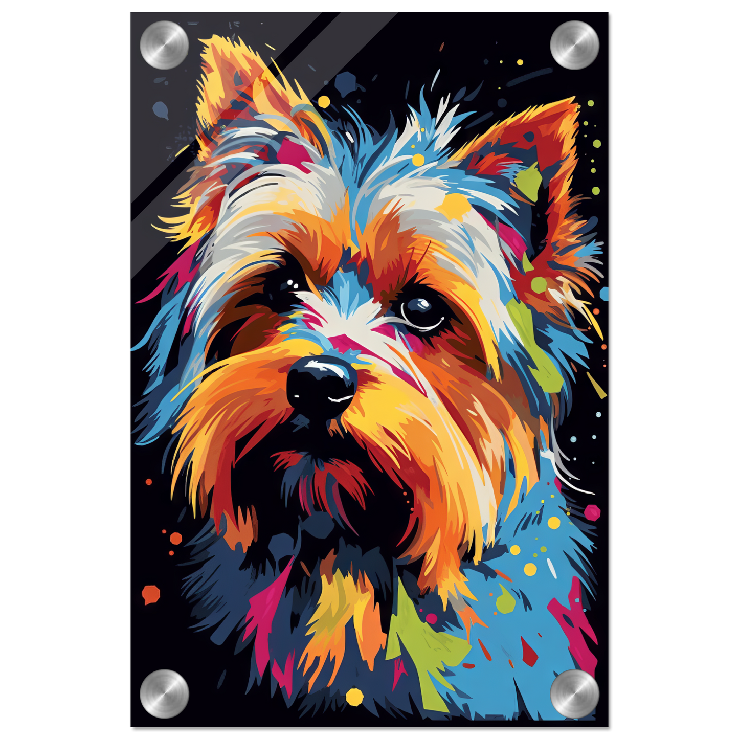 Hund Yorkshire Terrier Pop-Art (DOG50)