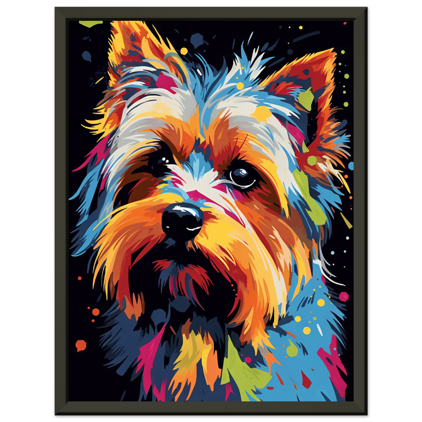 Hund Yorkshire Terrier Pop-Art (DOG50)
