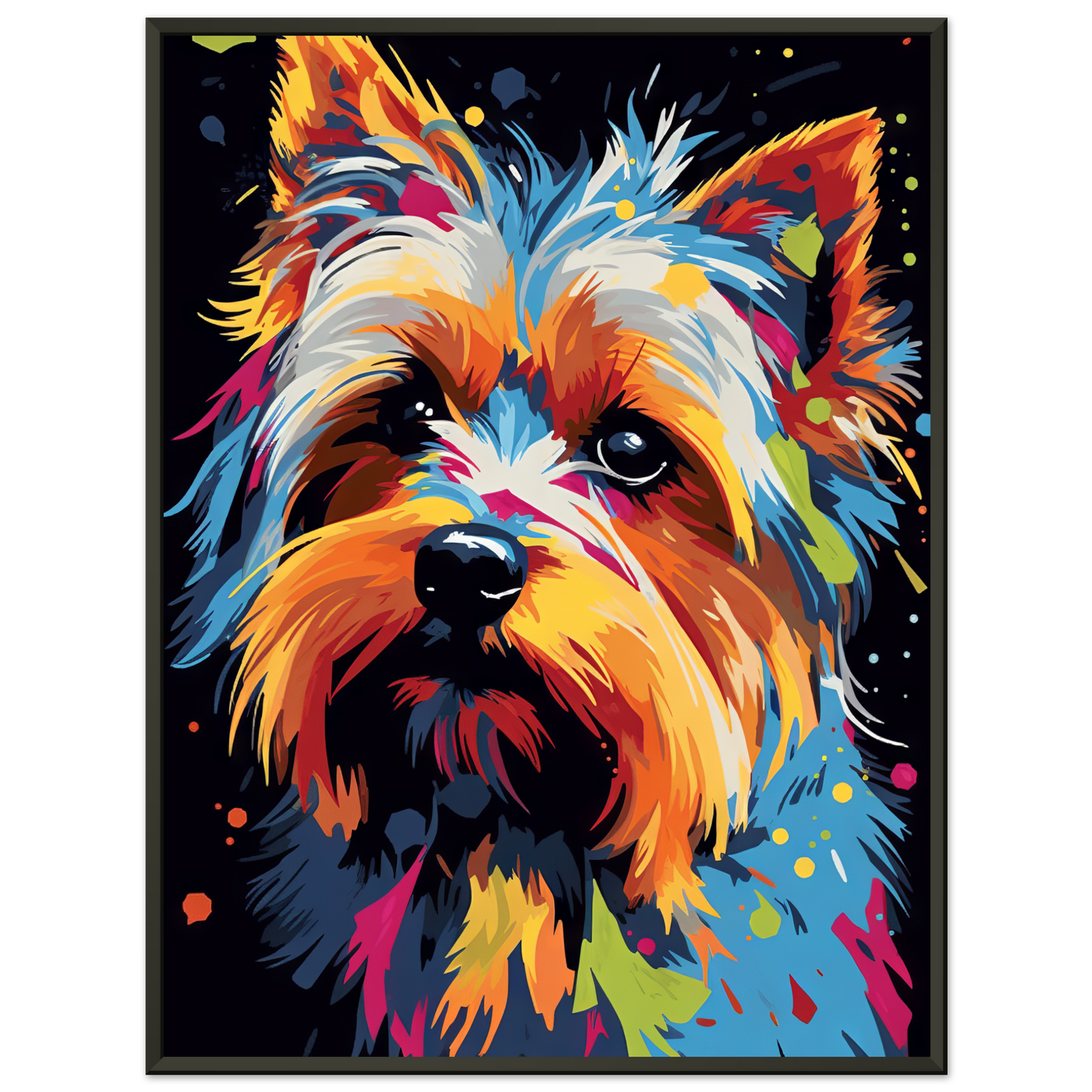 Hund Yorkshire Terrier Pop-Art (DOG50)