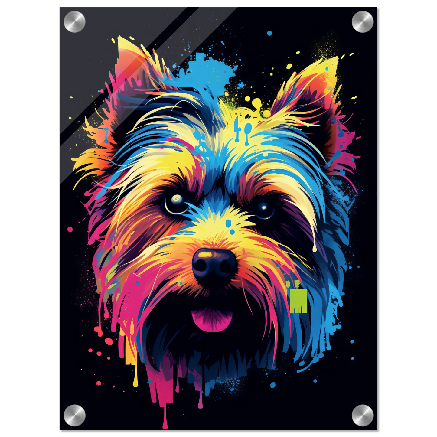 Hund Yorkshire Terrier Pop-Art (DOG51)