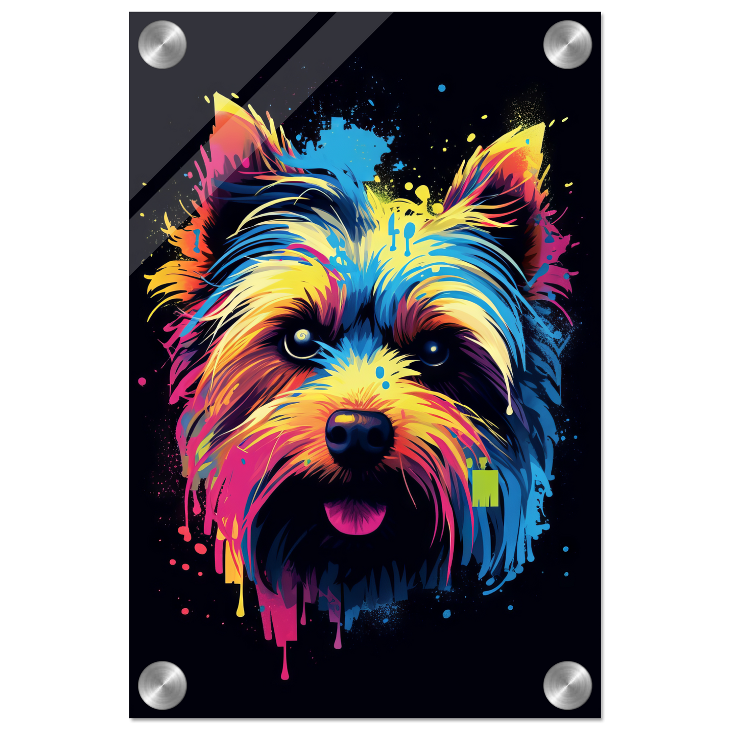 Hund Yorkshire Terrier Pop-Art (DOG51)