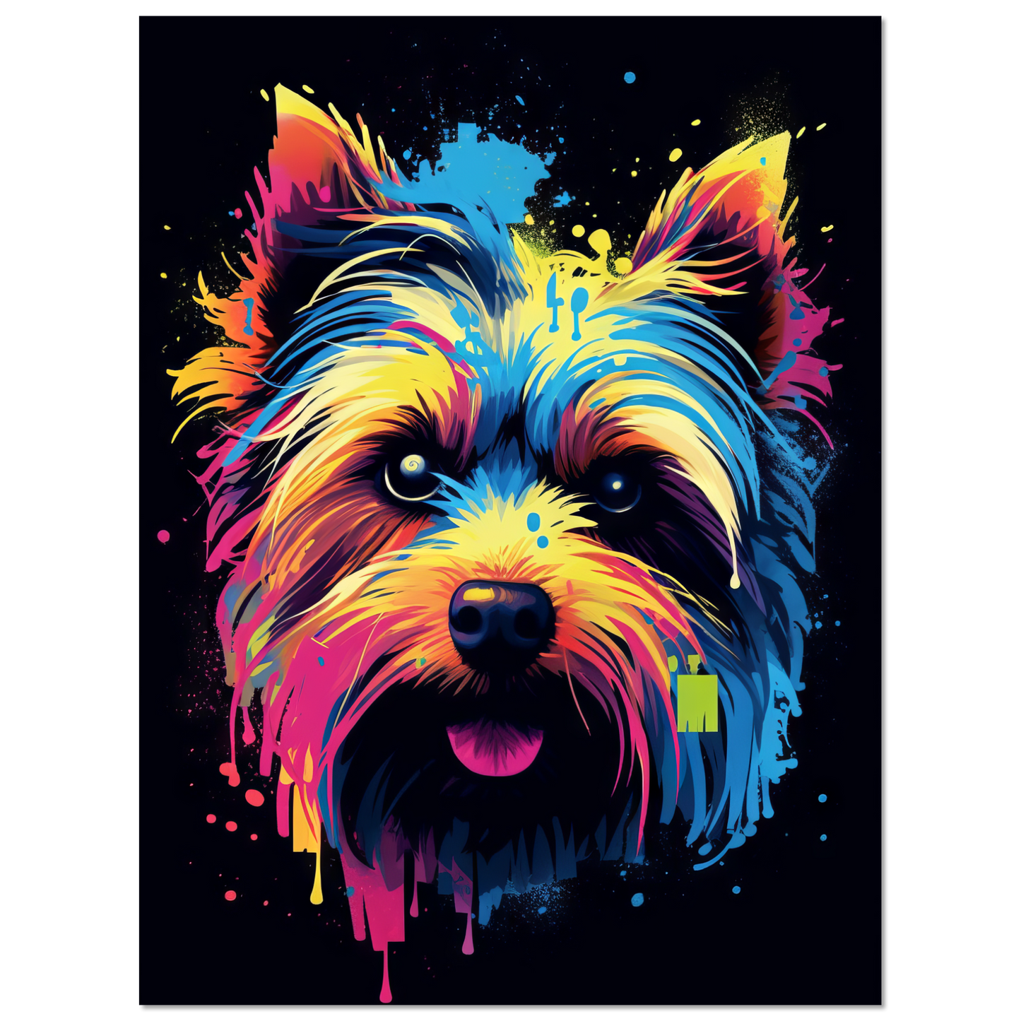 Hund Yorkshire Terrier Pop-Art (DOG51)