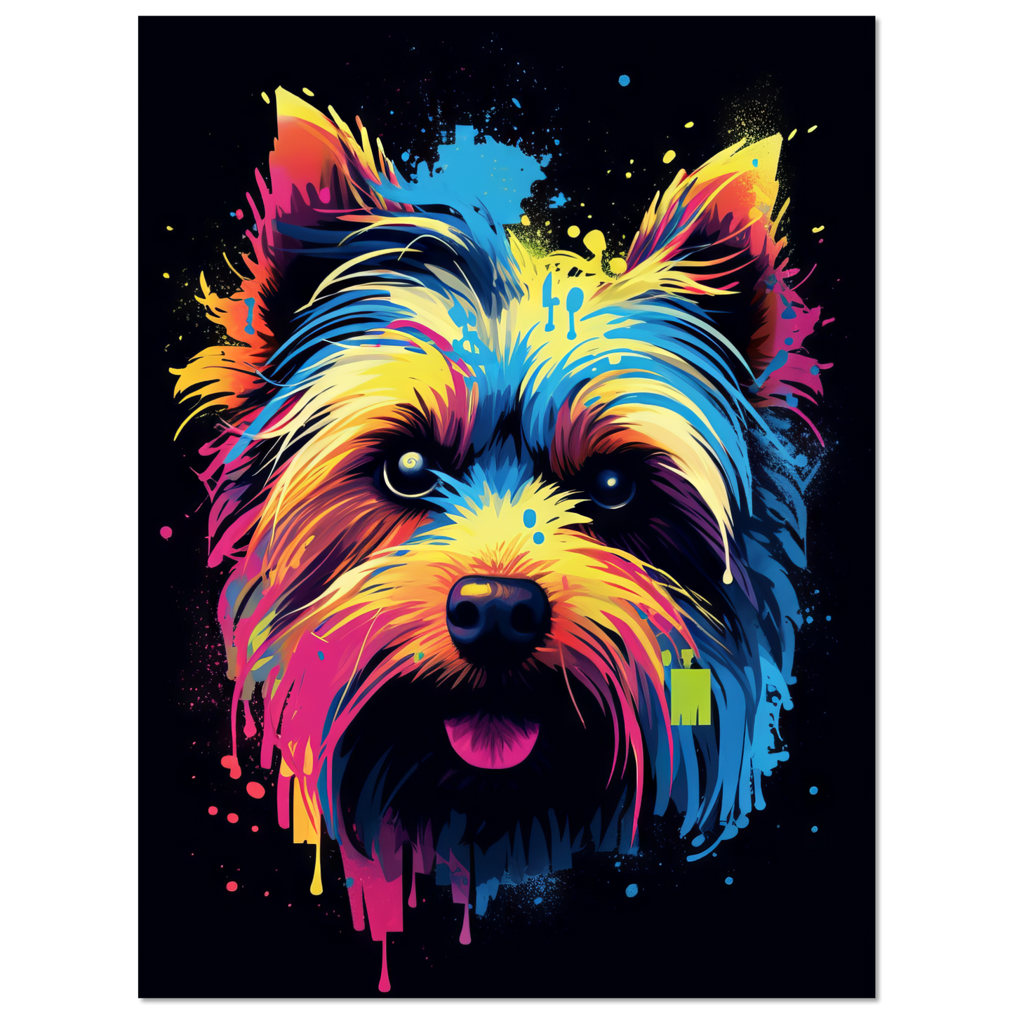 Hund Yorkshire Terrier Pop-Art (DOG51)