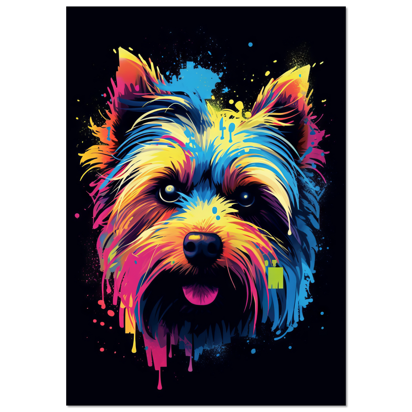 Hund Yorkshire Terrier Pop-Art (DOG51)