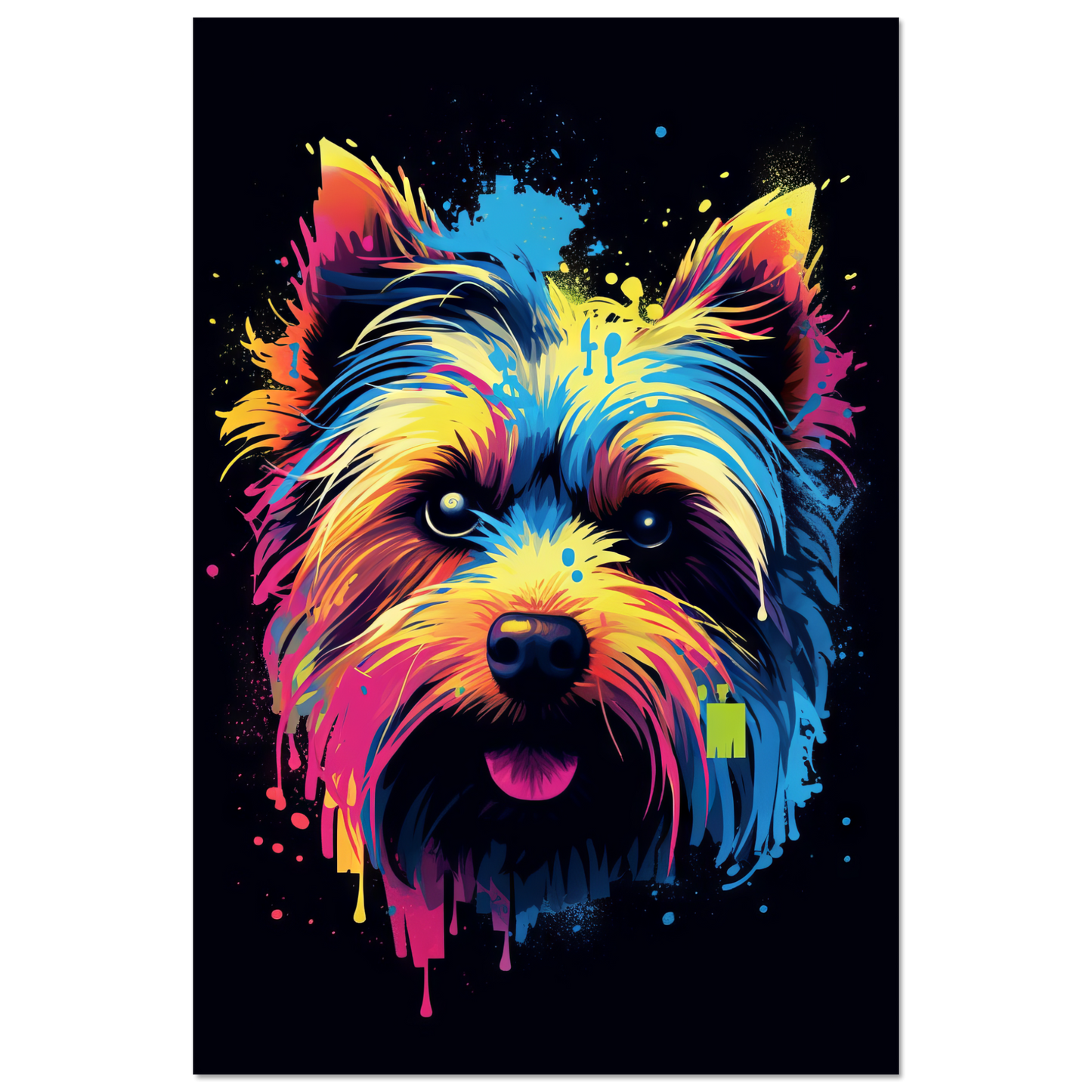 Hund Yorkshire Terrier Pop-Art (DOG51)