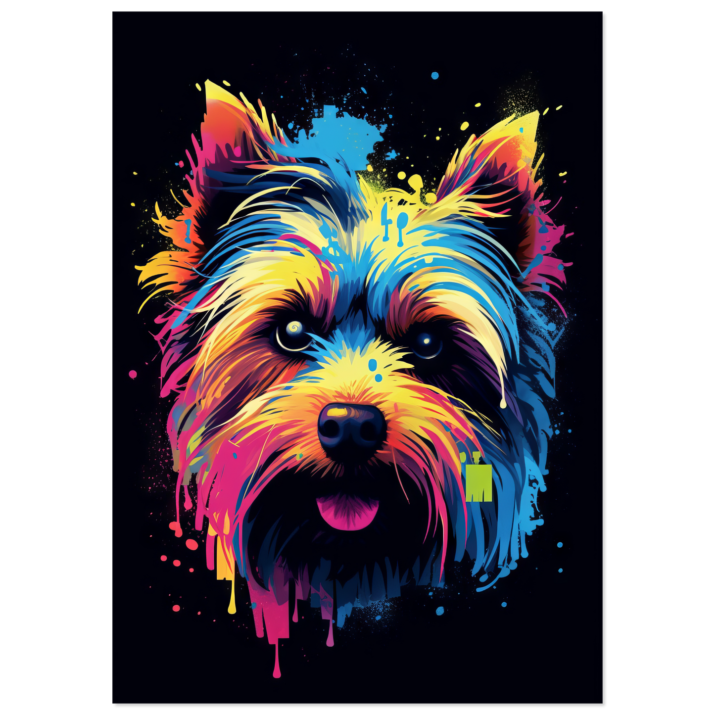 Hund Yorkshire Terrier Pop-Art (DOG51)