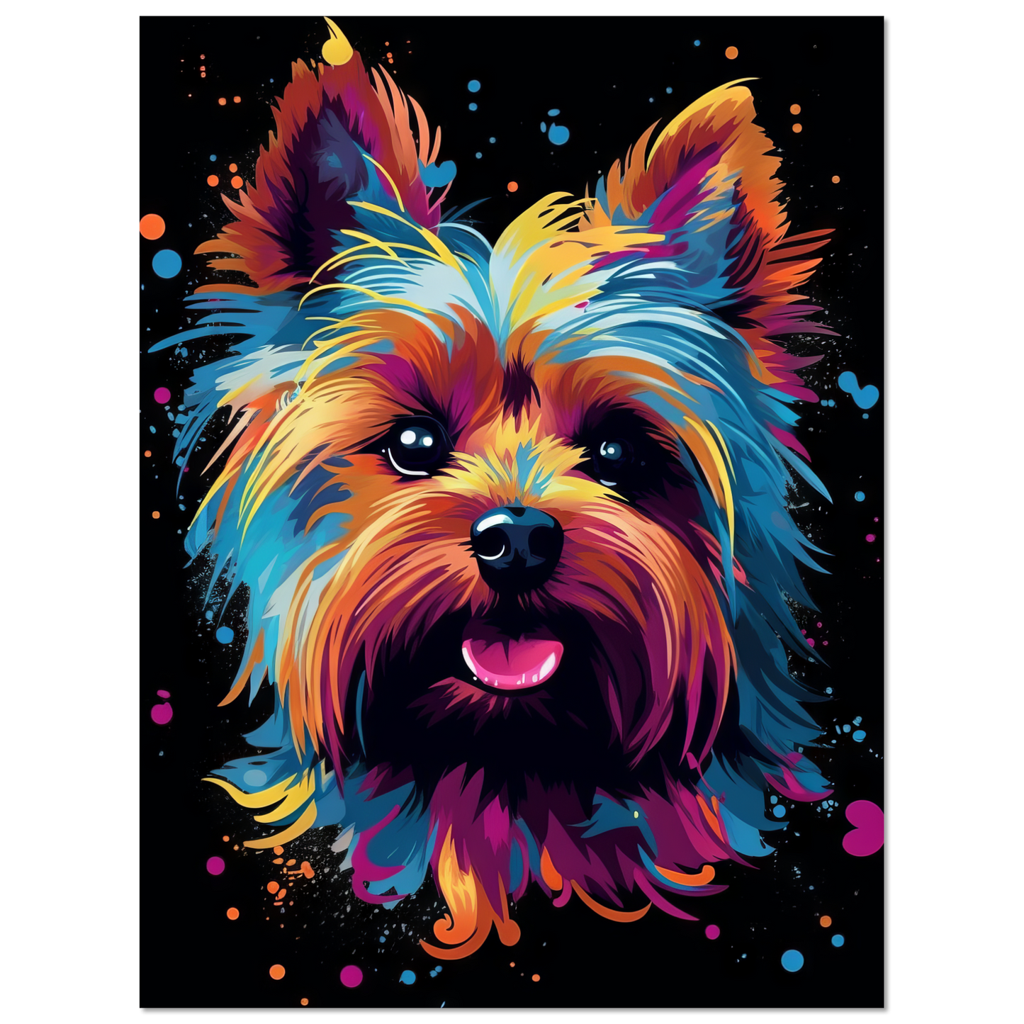 Hund Yorkshire Terrier Pop-Art (DOG52)