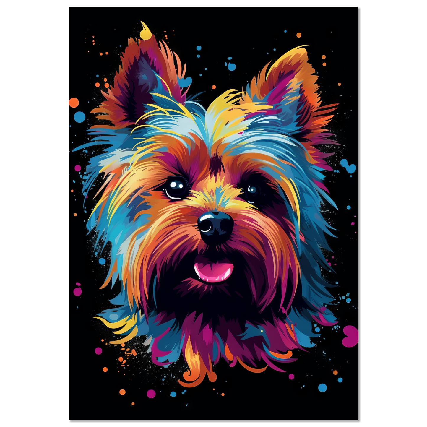 Hund Yorkshire Terrier Pop-Art (DOG52)