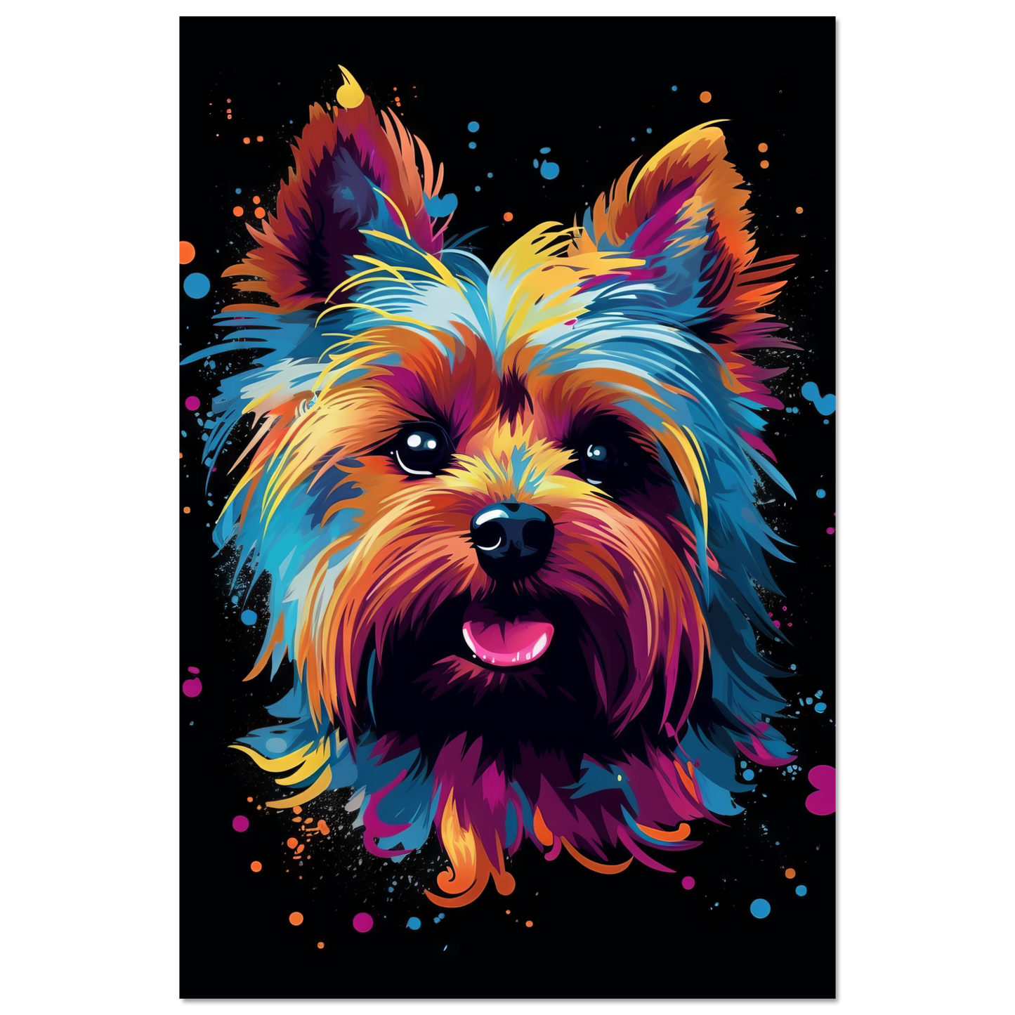 Hund Yorkshire Terrier Pop-Art (DOG52)