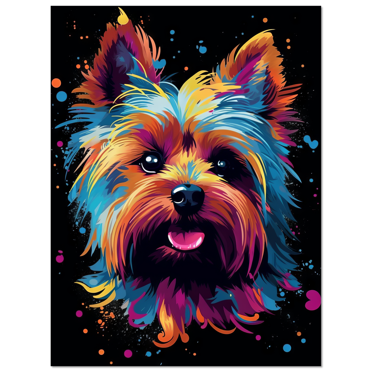 Hund Yorkshire Terrier Pop-Art (DOG52)