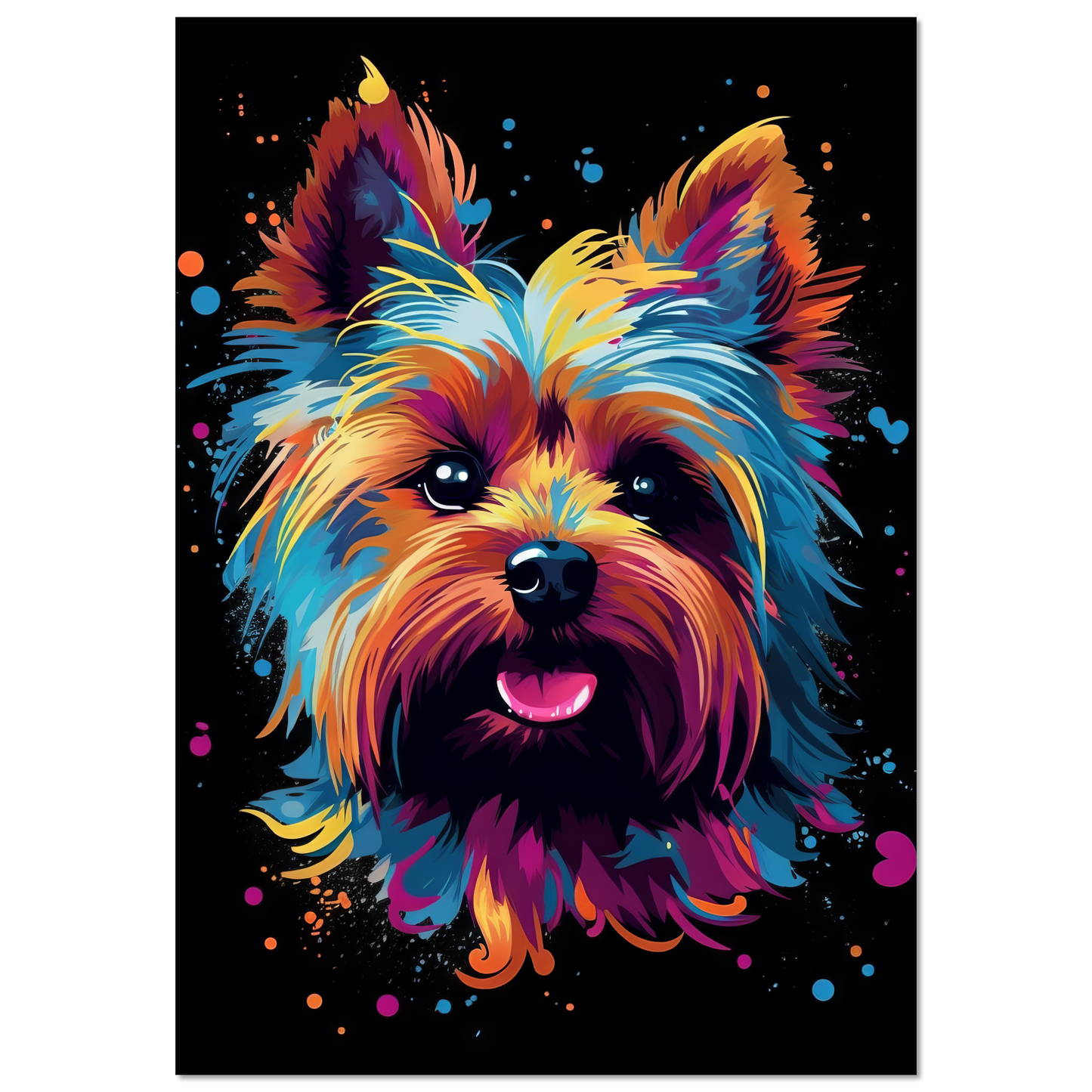 Hund Yorkshire Terrier Pop-Art (DOG52)
