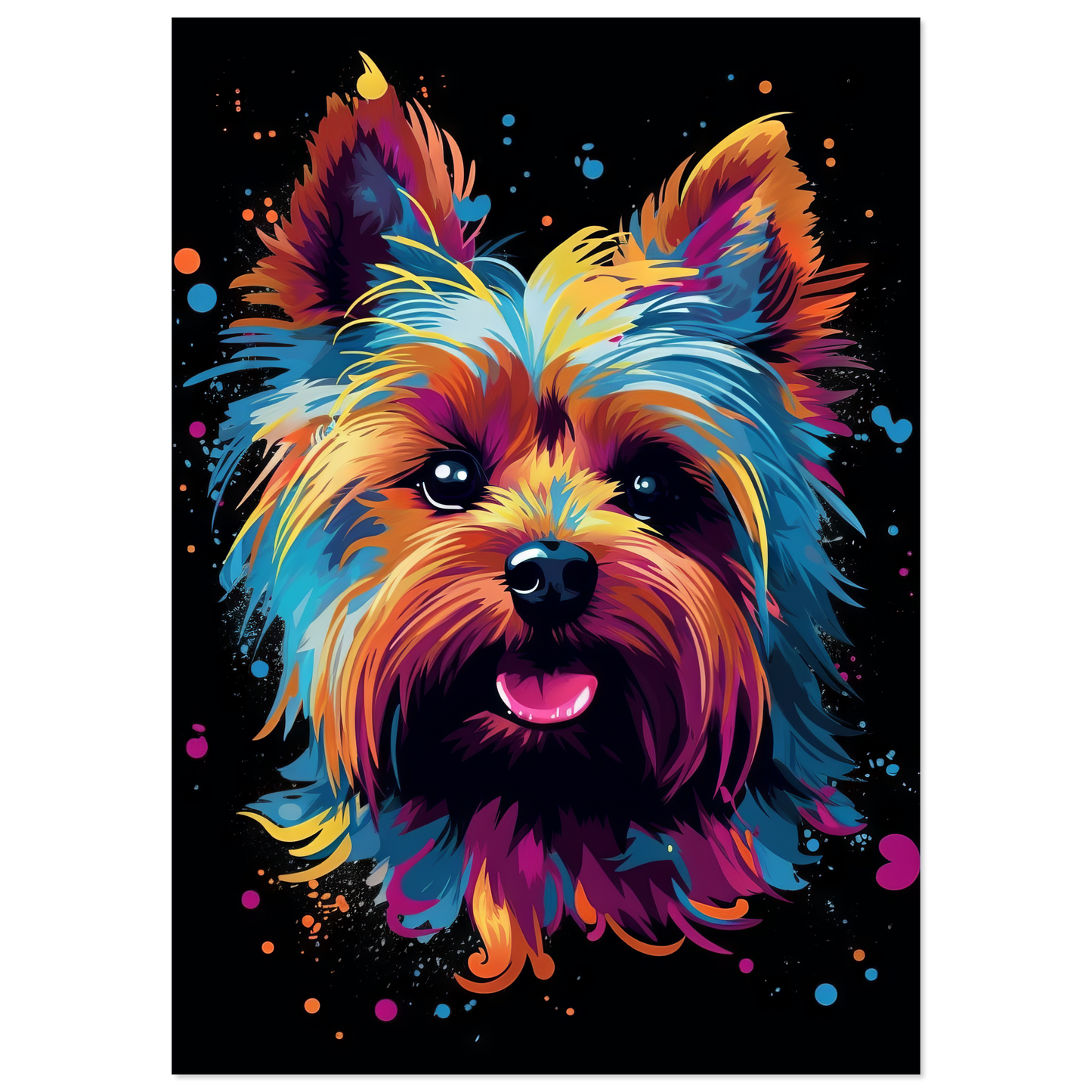 Hund Yorkshire Terrier Pop-Art (DOG52)