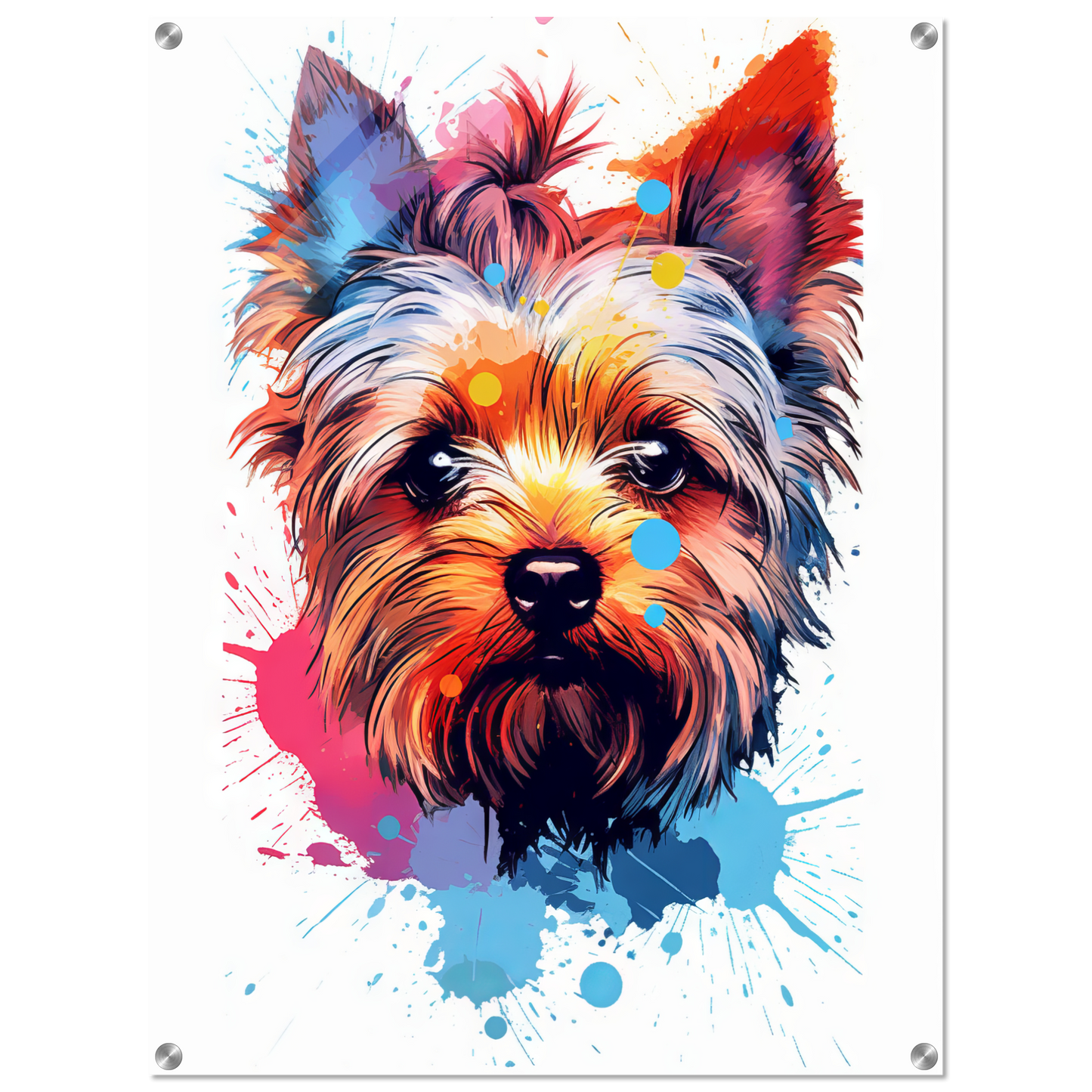Hund Yorkshire Terrier Pop-Art (DOG54)