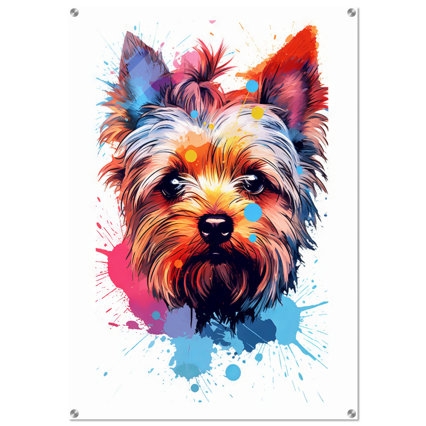 Hund Yorkshire Terrier Pop-Art (DOG54)