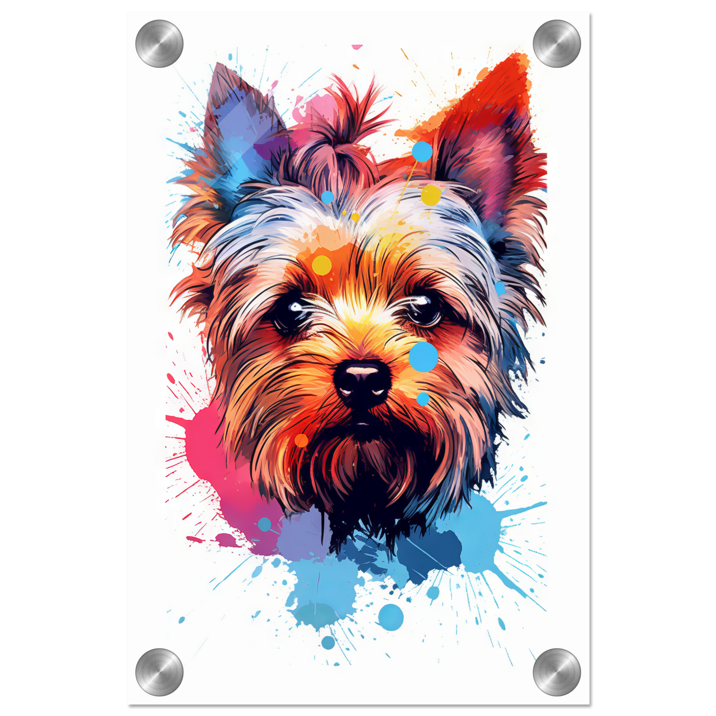 Hund Yorkshire Terrier Pop-Art (DOG54)