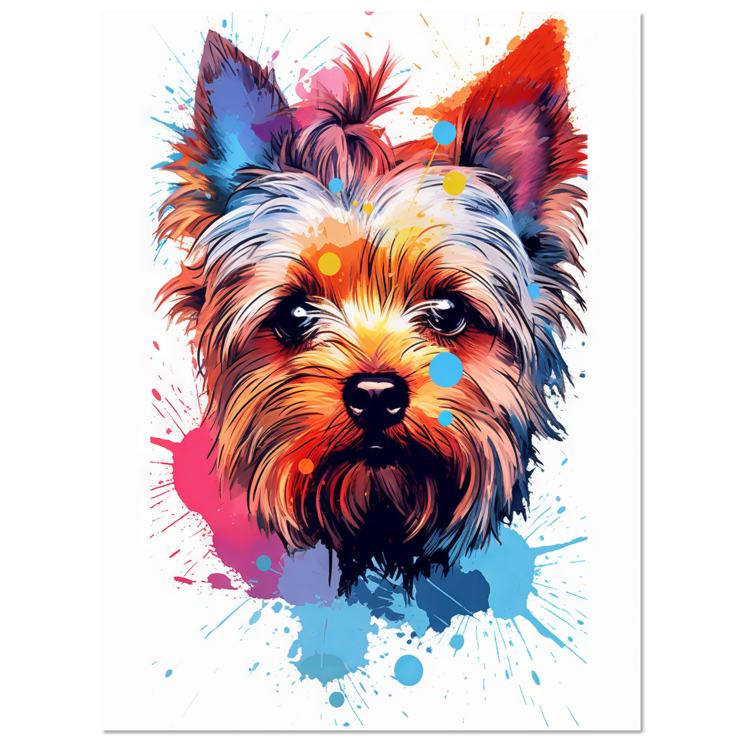 Hund Yorkshire Terrier Pop-Art (DOG54)