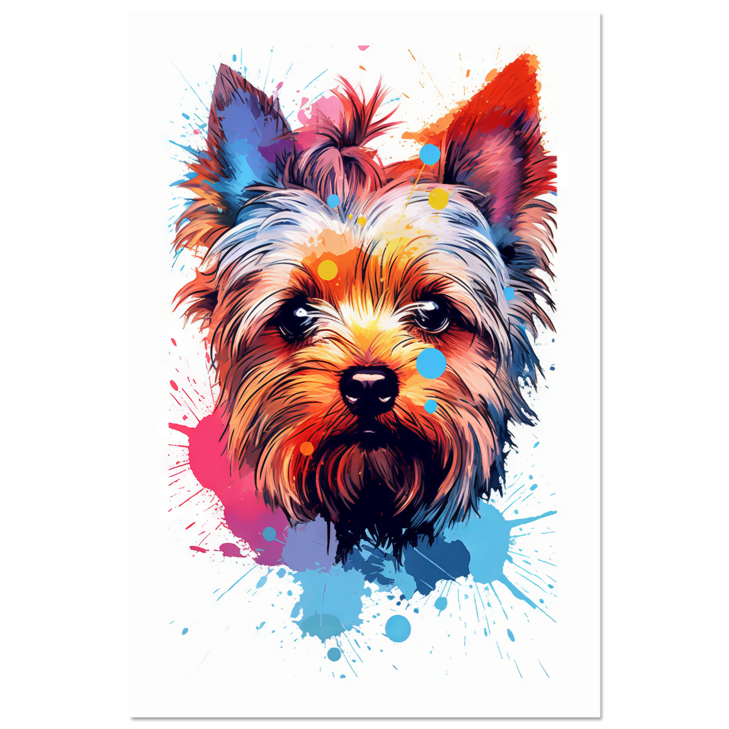 Hund Yorkshire Terrier Pop-Art (DOG54)