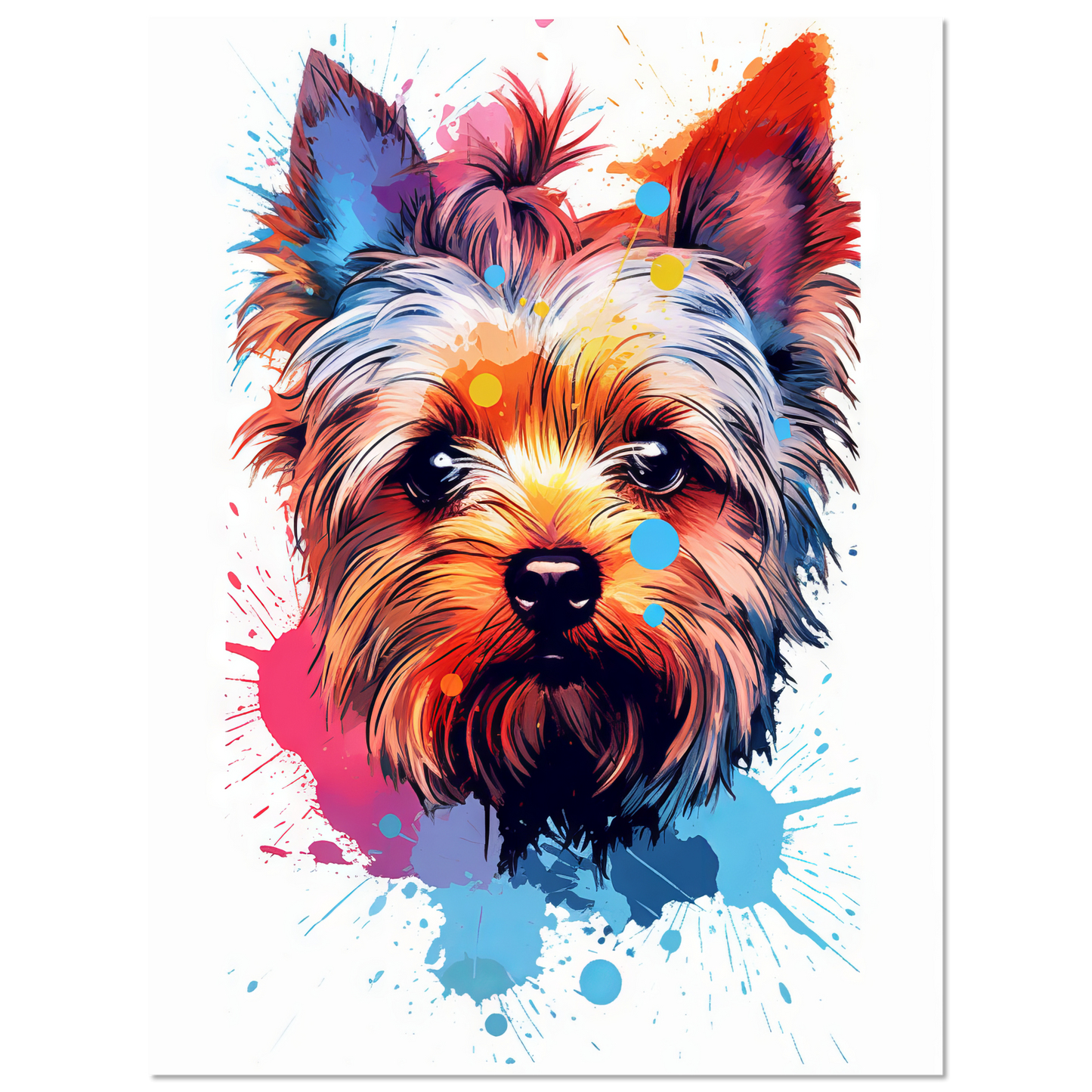 Hund Yorkshire Terrier Pop-Art (DOG54)