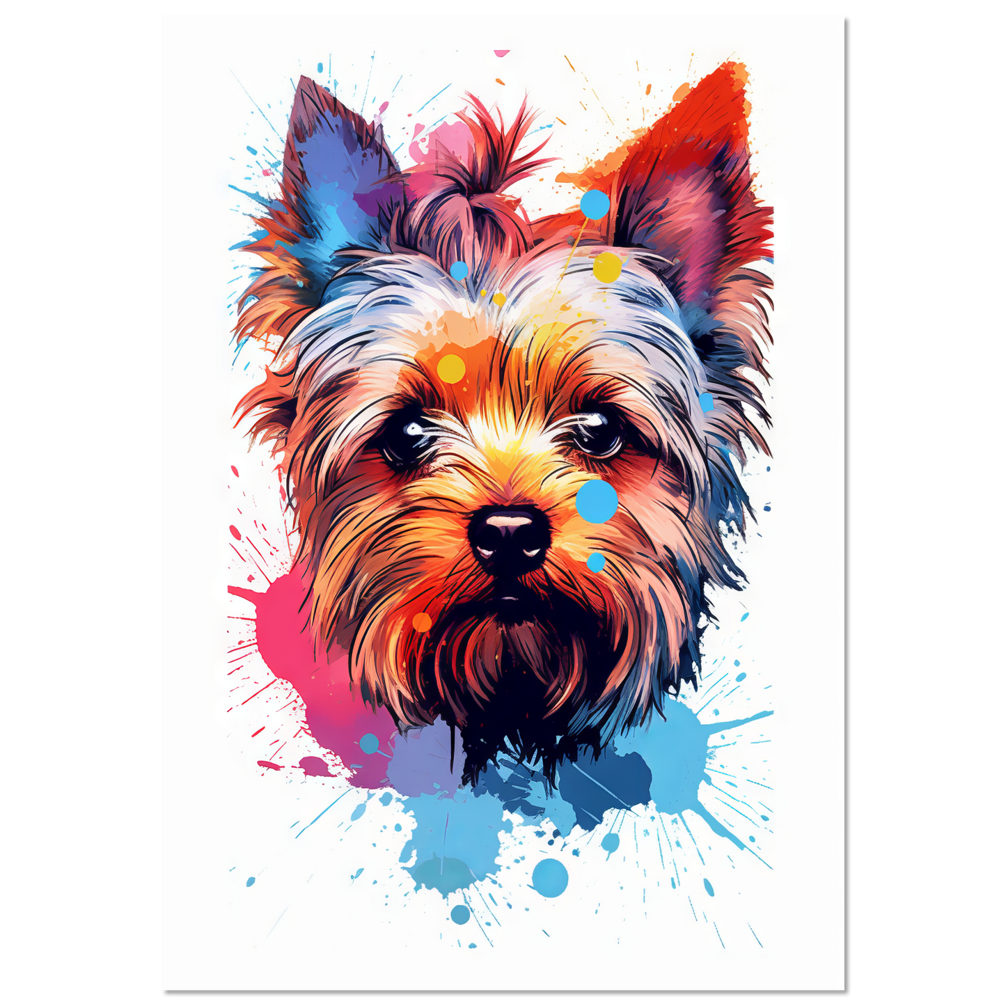 Hund Yorkshire Terrier Pop-Art (DOG54)