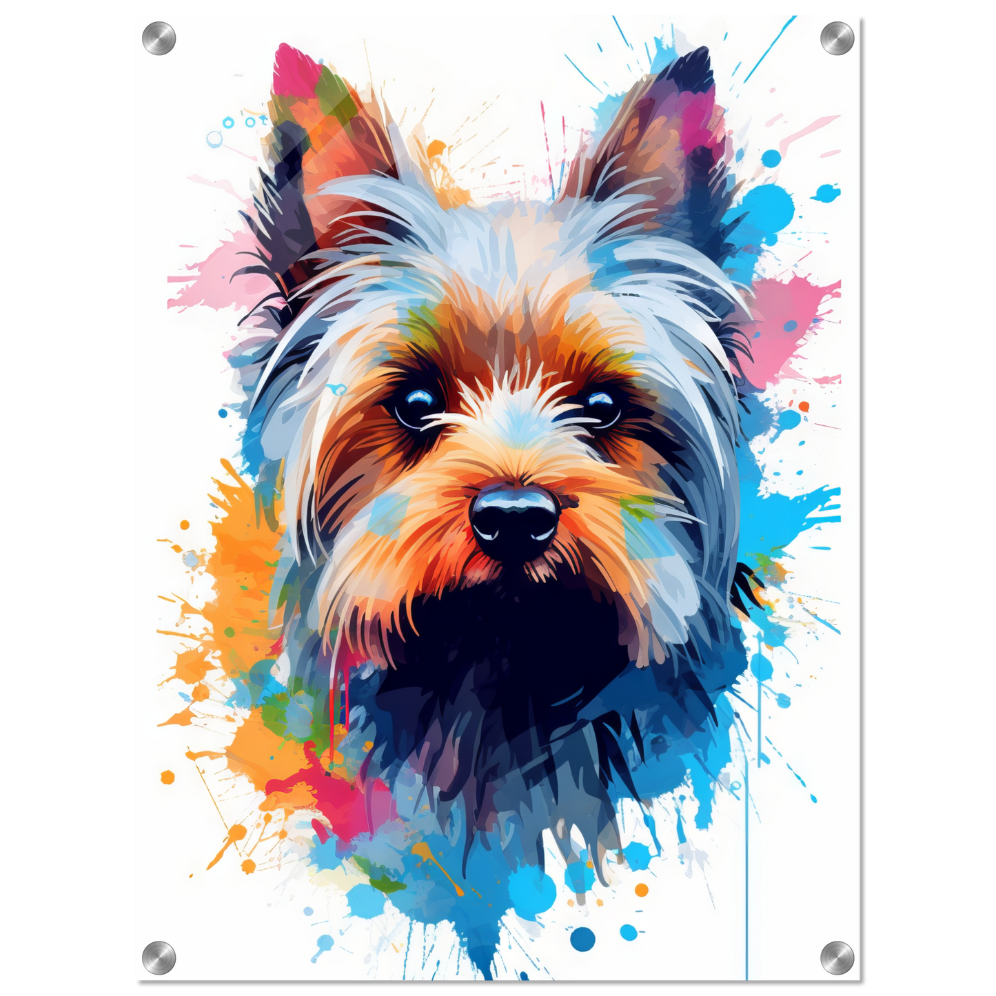 Hund Yorkshire Terrier Pop-Art (DOG55)